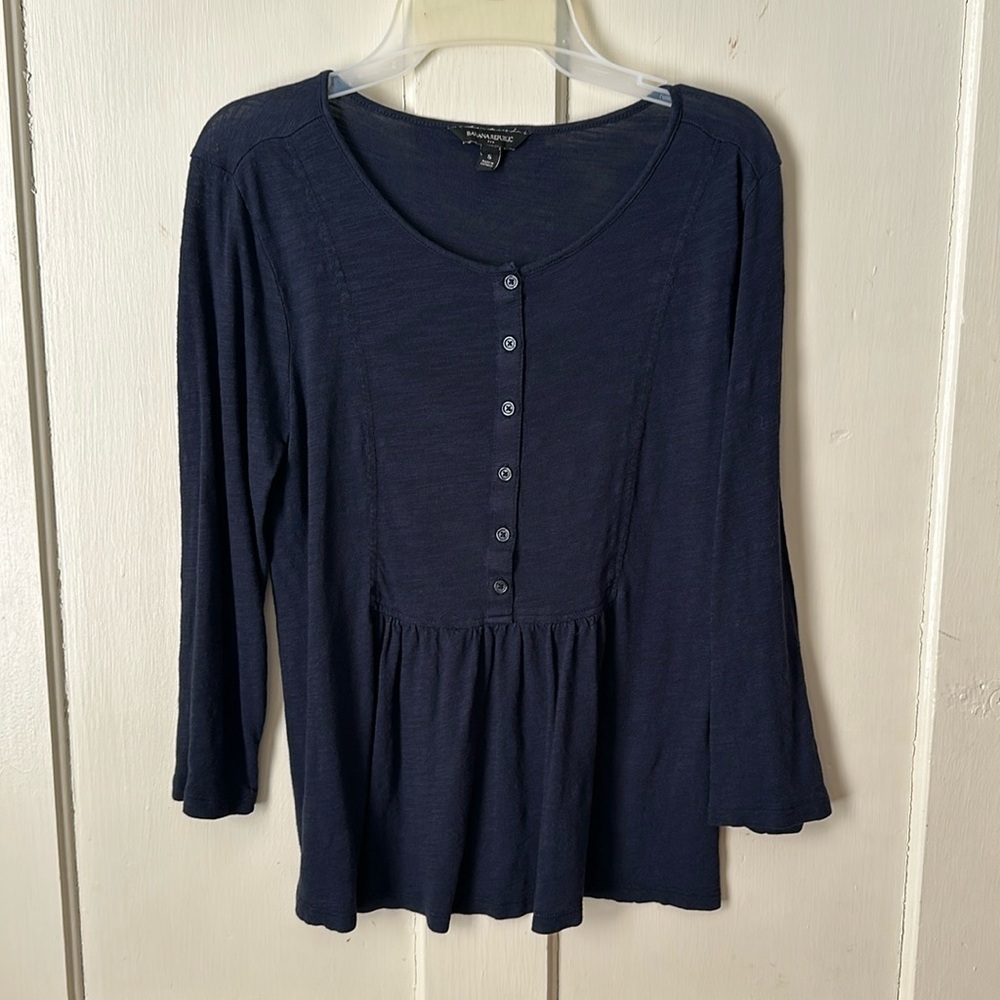 Banana Republic Navy Top Size small